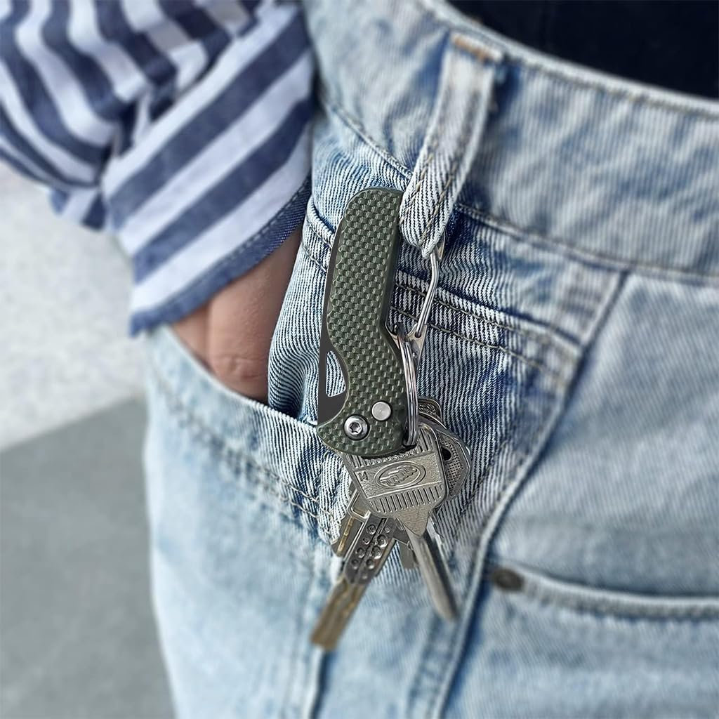 Proberos Stainless Steel Pocket Multi-Tool Cutter, Bottle opener Hook-tipped Design with Mini Saw Blade, Mini Screwdriver, Light Weight & Durable Utility Portable Package Opener Knife Proberos Stainless Steel Pocket Multi-Tool Cutter, Bottle opener Hook-tipped Design with Mini Saw Blade, Mini Screwdriver, Light Weight & Durable Utility Portable Package Opener Knife